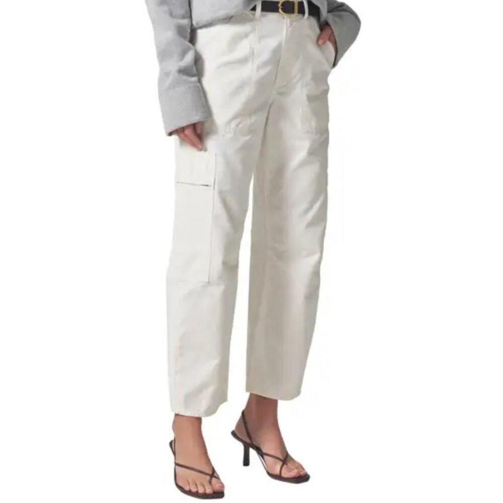 Citizens of Humanity Marcelle Low Rise Barrel Cargo Pants Pashmina Size 25